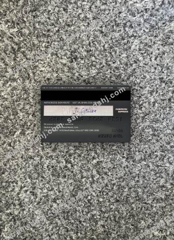 USA PNC bank AMEX black card photolook back